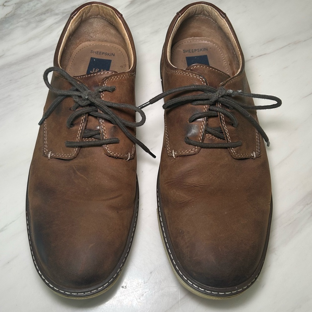 Johnston & Murphy Men's Brown Leather Casual Shoes